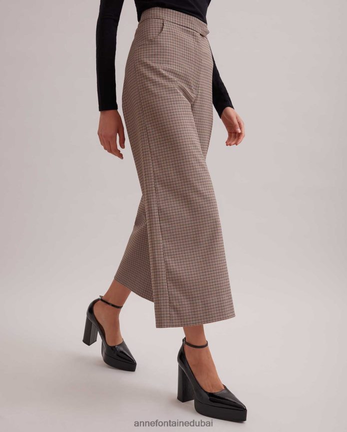 أحذية عبد اللطيف Anne Fontaine نحيف حذاء Idylle مصنوع من الجلد اللامع بكعب مكدس أسود T622DL57