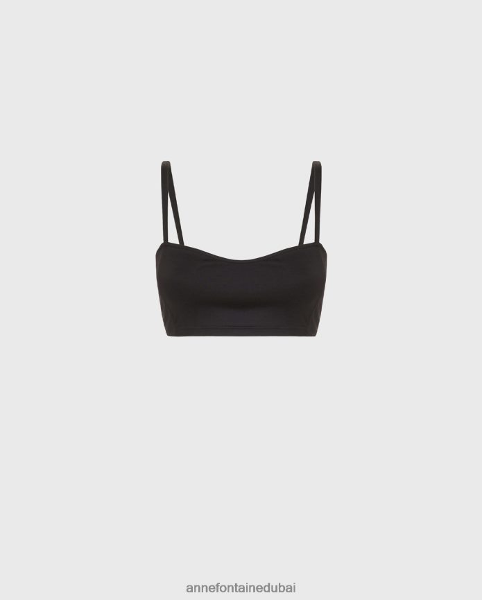 ملابس عبد اللطيف Anne Fontaine نحيف دلتا براليت تاكتيل براليت أسود T622DL272