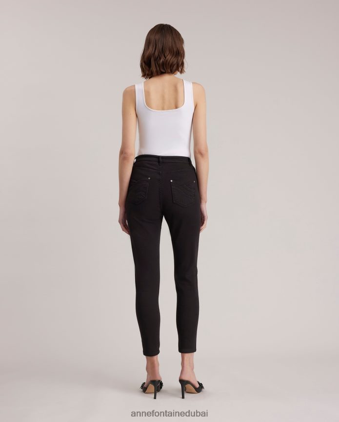 ملابس عبد اللطيف Anne Fontaine نحيف سيدة بروتيل بروتيل حزام واسع أبيض T622DL306