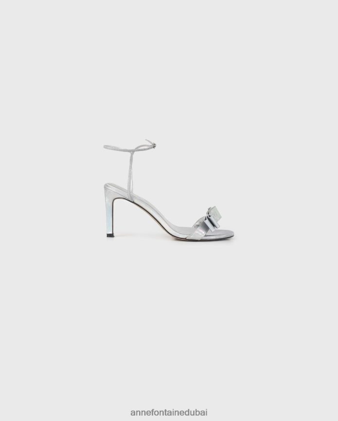 أحذية عبد اللطيف Anne Fontaine نحيف كعب ماريا، كعب عالٍ قزحي الألوان مع تفاصيل فيونكة فضة T622DL42