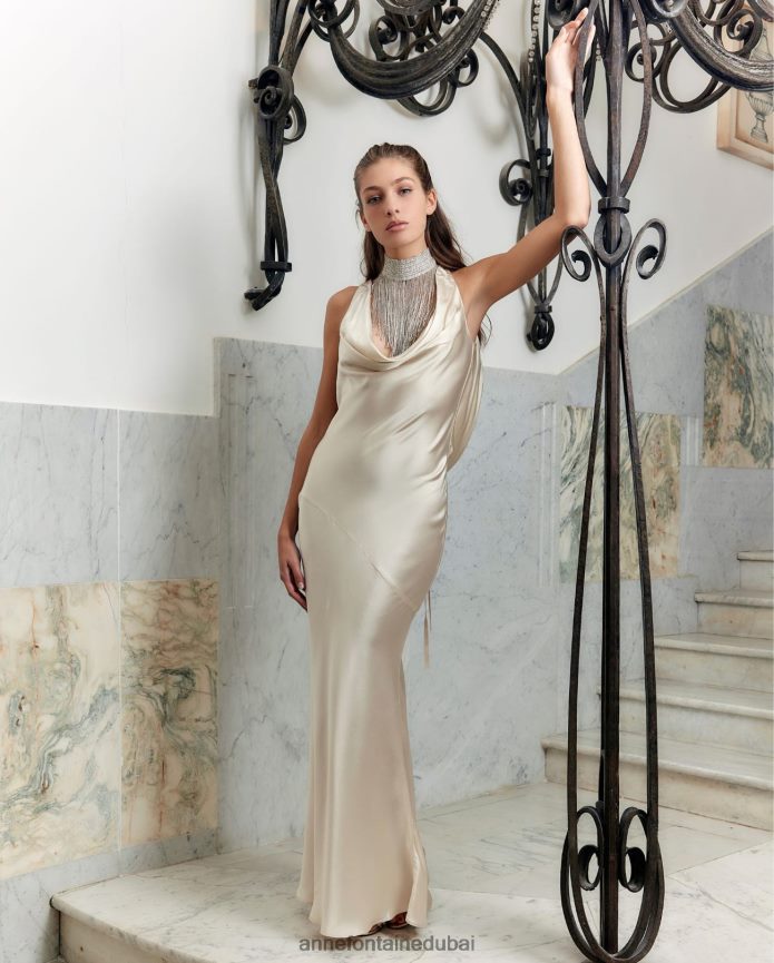 مُكَمِّلات عبد اللطيف Anne Fontaine نحيف طوق مطرز مستوحى من الكريستال أنيق T622DL523