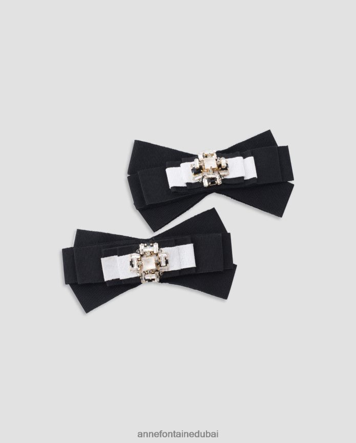 مُكَمِّلات عبد اللطيف Anne Fontaine نحيف أوباما- بروش صغير على شكل قوس مزين بالحجارة أنيق T622DL592