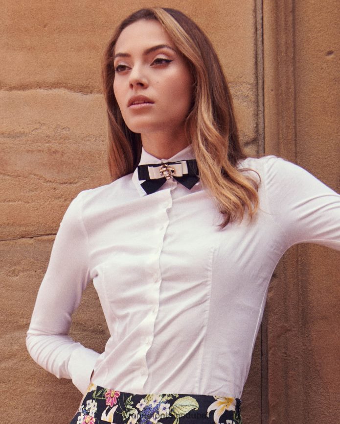 مُكَمِّلات عبد اللطيف Anne Fontaine نحيف بروش أوباما بروش على شكل قوس بالحجارة المثبتة أنيق T622DL593