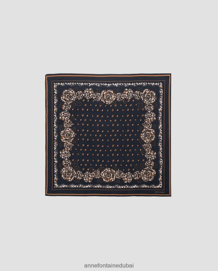 مُكَمِّلات عبد اللطيف Anne Fontaine نحيف أدريان - وشاح الأسد ووشاح بطباعة الفهد زهري T622DL614