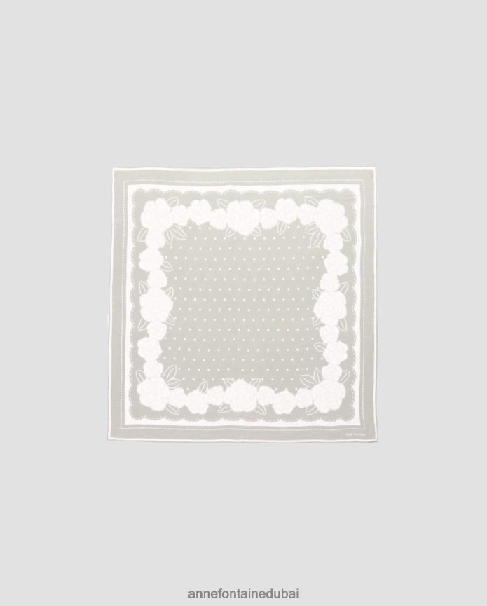 مُكَمِّلات عبد اللطيف Anne Fontaine نحيف أدريان وشاح الحرير وشاح الخيزران زهري T622DL618