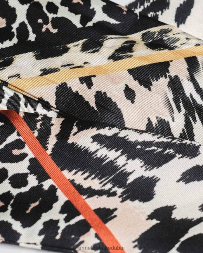 مُكَمِّلات عبد اللطيف Anne Fontaine نحيف تاتوم وشاح التعادل وشاح الحرير أنيق T622DL629