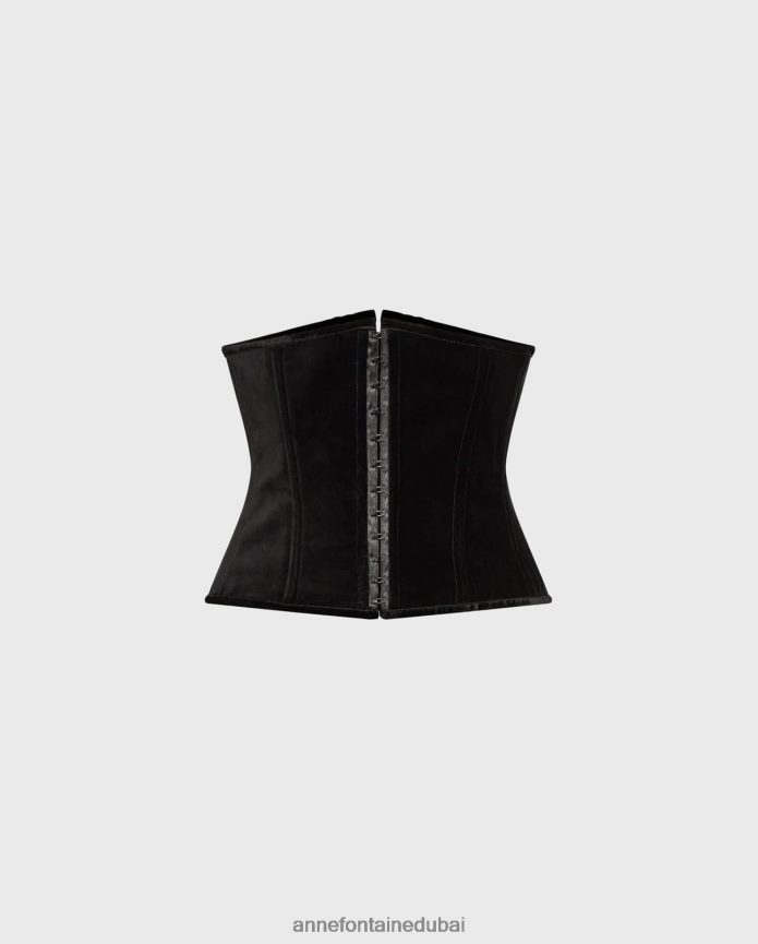 مُكَمِّلات عبد اللطيف Anne Fontaine نحيف مشد إلفيا مشد مخملي واسع أسود T622DL667