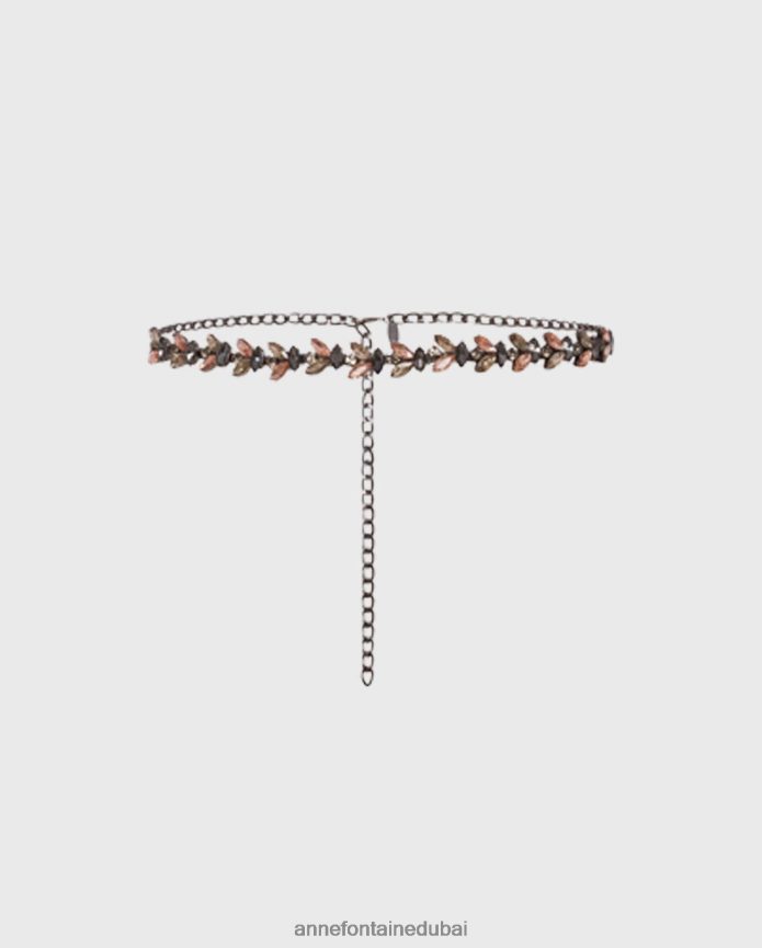 مُكَمِّلات عبد اللطيف Anne Fontaine نحيف حزام نيفو سموكي ستون قابل للتعديل أنيق T622DL678