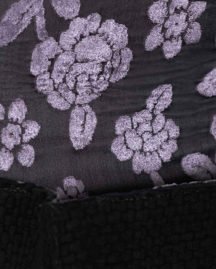 أكياس عبد اللطيف Anne Fontaine نحيف حقيبة يد ترودي حقيبة منسوجة يدويًا مع حزام سلسلة جونميتال T622DL705